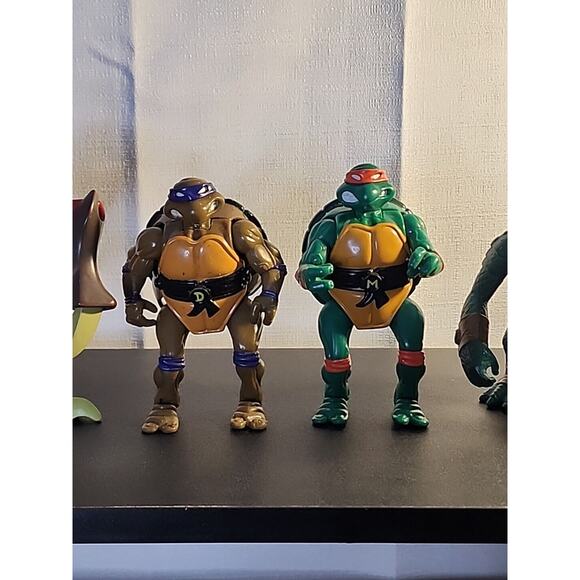 MUTATIN Turtles Lot Vintage TMNT Mutations Action Figures 1992 Mikey Donatello - Picture 3 of 9
